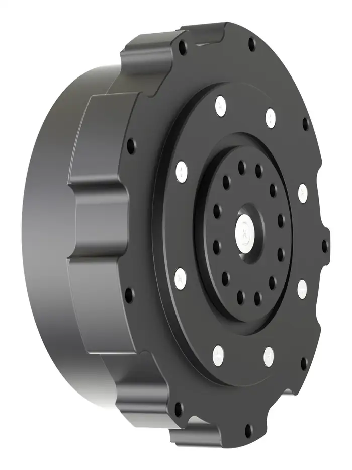 CPM-80-25 cycloidal robot joint module without integrated driver, output-side view